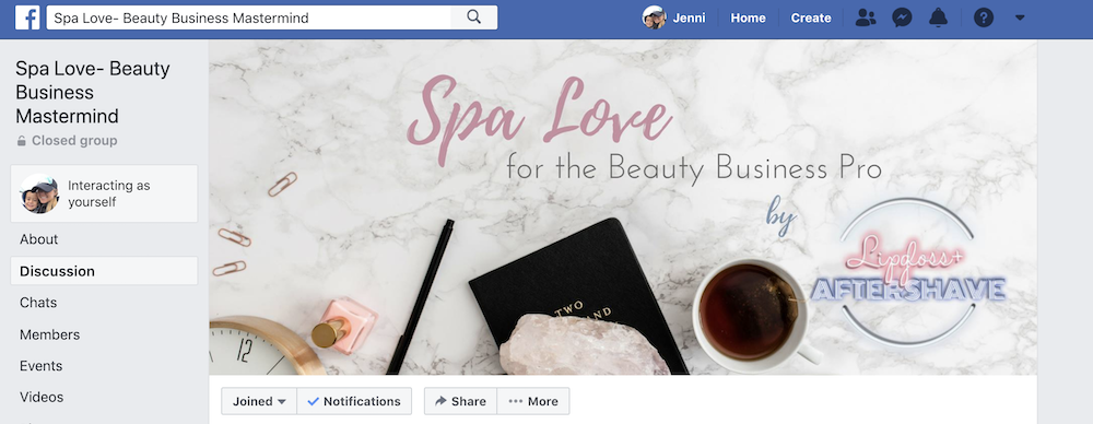 Spa Love Facebook Group Lipgloss and Aftershave