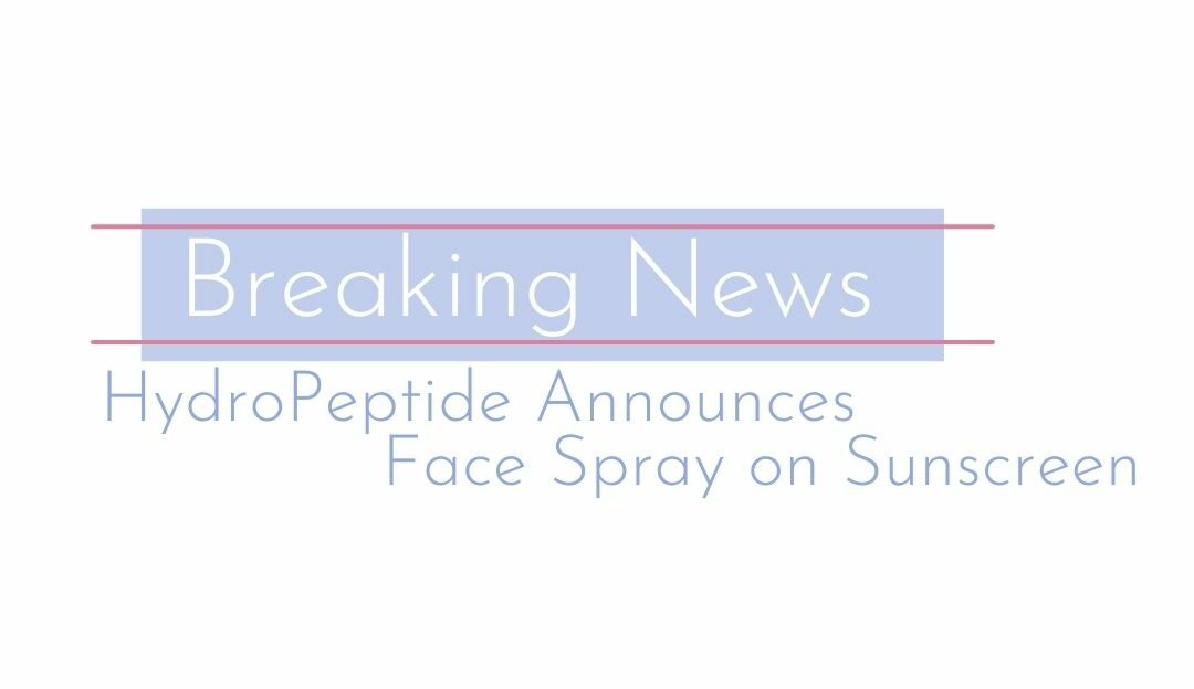 HydroPeptide Launches Spray On Sunscreen