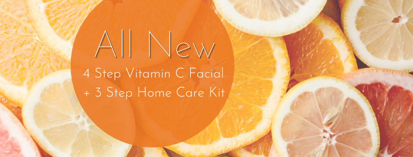 All New 4 Step Vitamin C Facial + 3 Step Home Care Kit