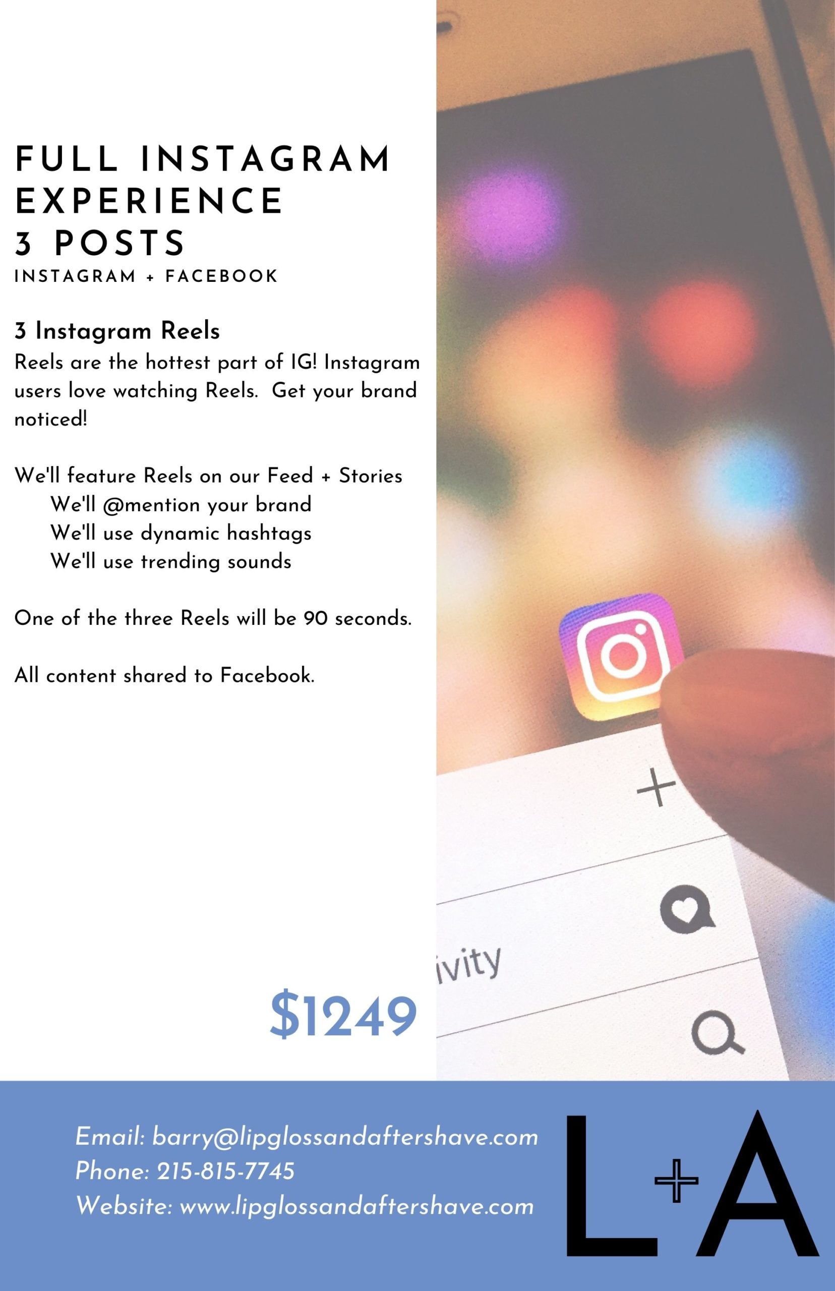 Full Instagram Experience Sheet 2