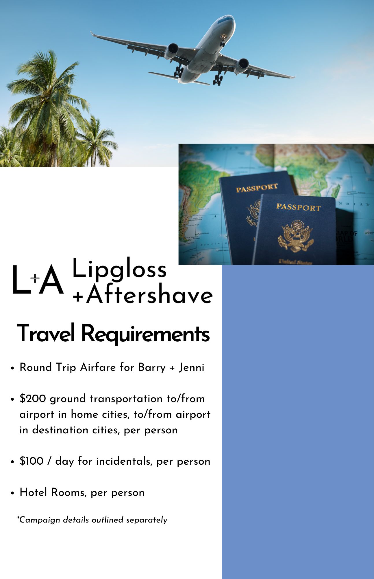 L+A Travel Requirements